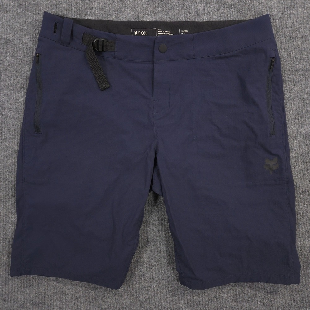 Fox Racing Ranger Shorts Mens 36 Navy Blue Cycling Mountain Bike Outdoor Unlined